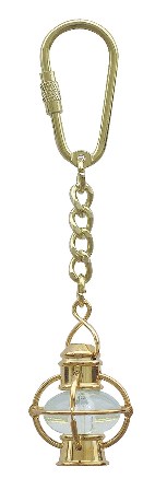 Porte-clé - Lampe boule en laiton - cadeau