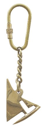 Keychain - Brass Sailboat - marine decoration