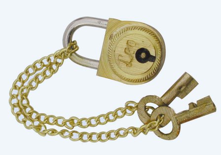 Petite serrure pour coffret aux trésors - cadeau